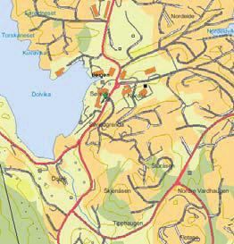 2 Hensikten med planarbeidet Formålet med reguleringsplanen er å regulere til boligformål med tilhørende infrastruktur, bl.a. gangvei fra Søreideåsen til Ytrebygdveien/Dolvikveien. 1.