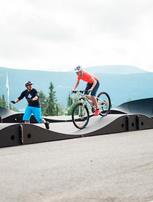 dere kursen mot Trysil Bike Arena med