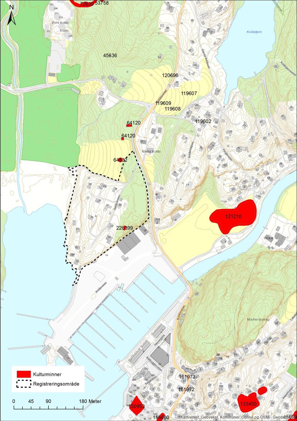 Sa ltb u v e ie n Kart 1: Planområdet er markert med