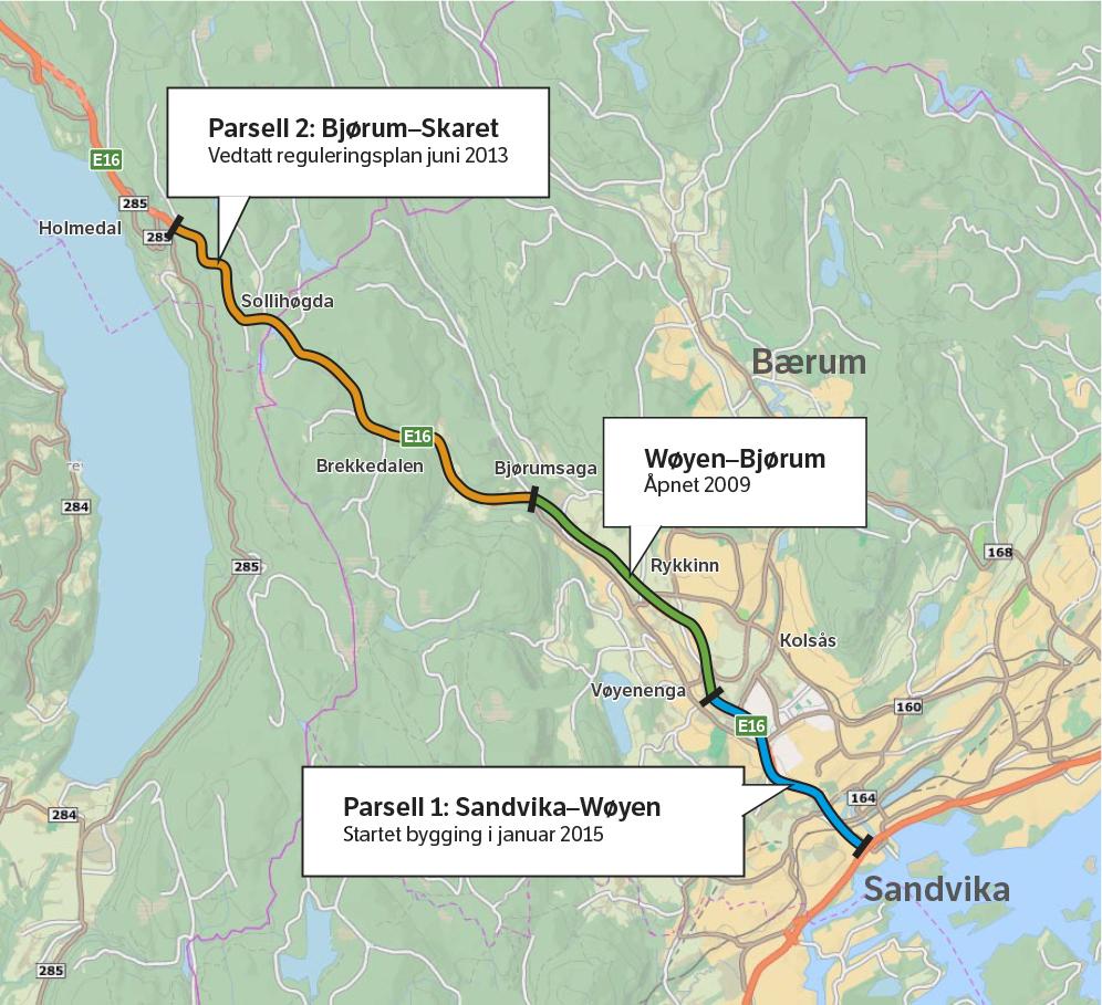 E16 Sandvika Skaret