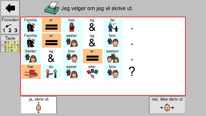 Symbolene skrives automatisk inn i felteditoren Symbolene er