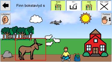 Fortsatt fokus på bokstavlyder Bokstavrekkefølgen er: Fokus på bokstavlyd Navnet på bokstaven kommer i