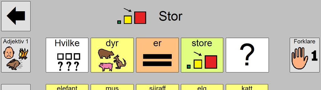 Eleven lærer seg å lese setningene og løser oppgavene på egenhånd etter hvert.