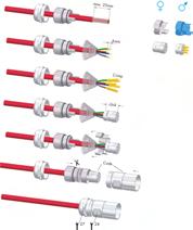 Innsats, signal M23 Innsatser som passer til plugger og kontakter av typen Signal M23. Kontaktene for crimp leveres uten pinner/hylser, løse pinner og hylser finnes nederst på siden.