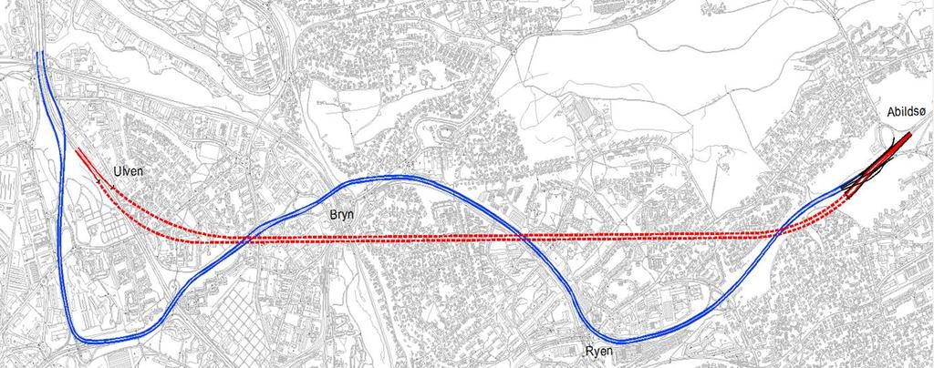 54-72 51 22-27 35 Figur 4: Oversiktstegning Abildsø Ulven med trafikktall.