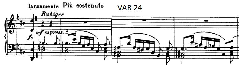 akkordane går også trinnvis, og er til dels kontrapunktisk mot bassen. Bach har skreve inn arpeggio i sin versjon, og her løyser Busoni det etter mi meining betre enn i variasjonane 1215.