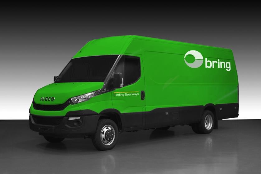 Bring fikk Norges første store el-varebiler Bilene er produsert av Iveco, og er de