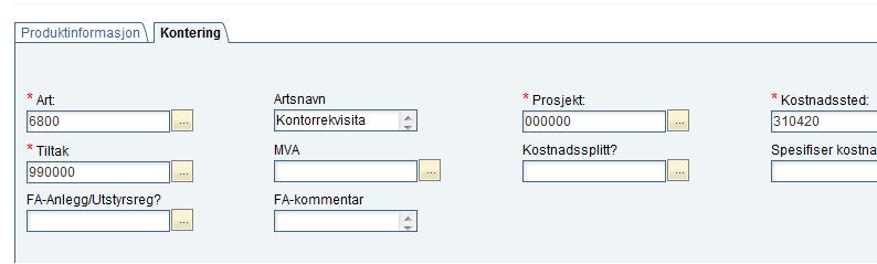 Endringer i PM i forbindelse med Anleggs- og Utstyrsregistrering