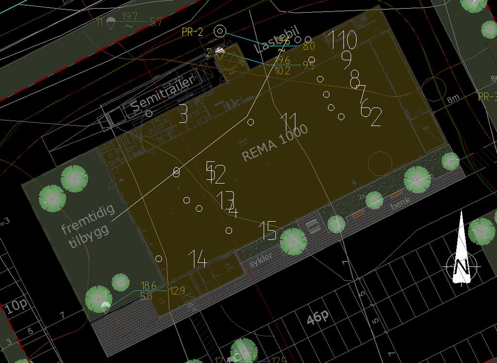 3 Terreng- og grunnforhold leire med planterester, som tyder på at dette er skredmasser. Fra 7 til ca. 10 m under terreng består grunnen av antatt sprøbruddsmateriale.