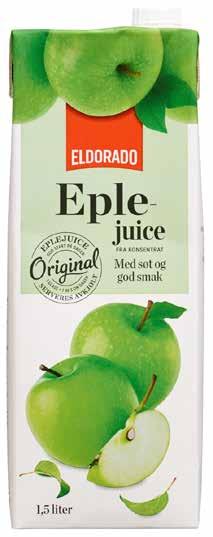 Appelsin-/ Eplejuice Eldorado, 1,5l Enh.pris 6,67 pr.