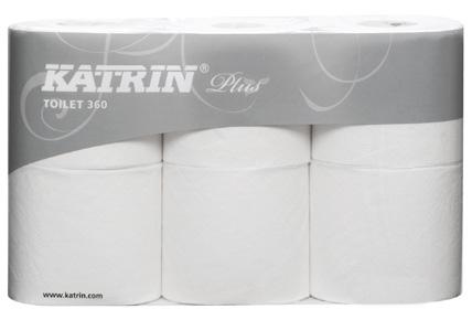 2049104 (181003) Katrin Plus Toilet 360 L: 50 m, B: 10,6 cm / rull 360 ark ca.