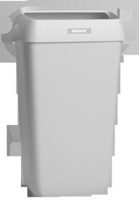 4507117 (91899) Katrin Waste Bin With Lid 25 Litre, veggfeste 2 / kolli H: 550 B: 330 D: 230 (mm) 4507174 (92261) Katrin Waste Bin With Lid 25 Litre, veggfeste 2 /