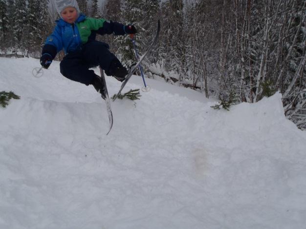 Endelig kom snøen, og det