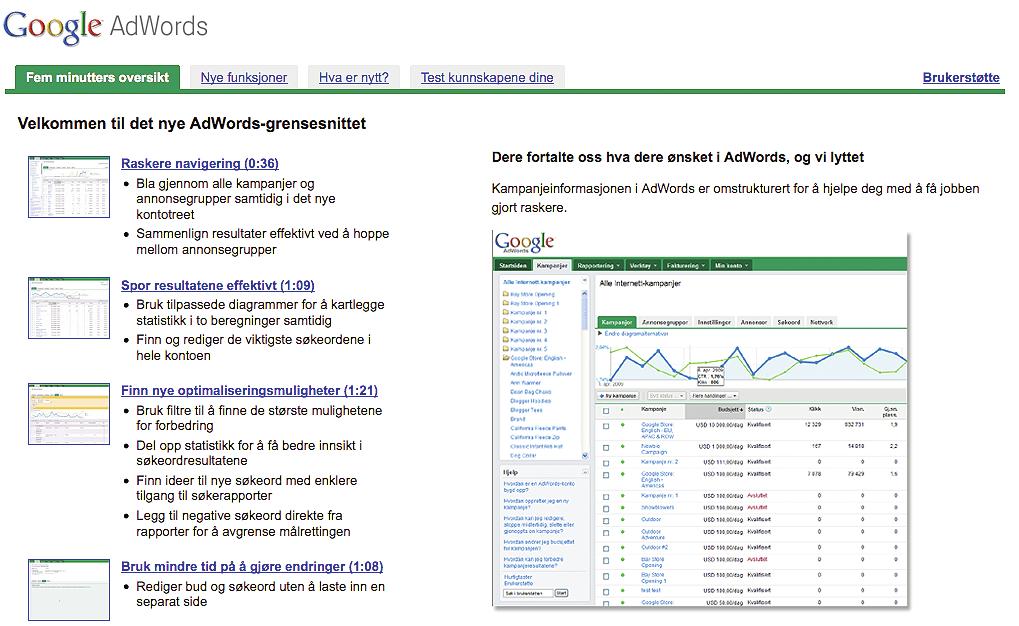 Kom i gang (raskere enn lynet) Slik kan du altså bruke søkeekspertens verktøybelte til å forbedre AdWordskampanjene.