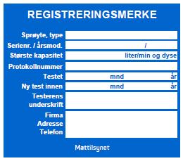 Regelverk: Forskrift om plantevernmidler 15 og 16, jf. direktiv 2009/128/EF artikkel 8. Ofte stilte spørsmål: Hvilke krav gjelder for testing av spredeutstyr?