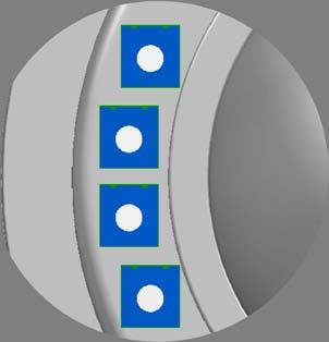 Application Factory setting: 1 = On 2 = On 3 = Off 4 = Off DIP switch: Sensitivity On = 1 / Off = 0 DIP 1 2 0 0: Min 0 1: Low 1 0: High (Factory setting) 1 1: Max Fig.