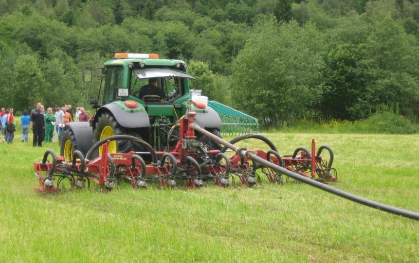 Tiltak ved spreiing Tidspunkt Sprei tidleg i vekstsesongen! Størst mengde tidleg vår, når planteveksten er stor Organisk nitrogen kjem til nytte i vekstsesongen Unngå haustspreiing!