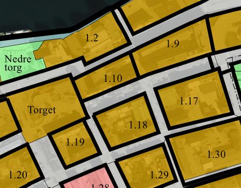 Kommunale planer: - Kommuneplan for Bodø, arealdelen 2014 2026 Hele området er avsatt til sentrumsformål, som innbefatter forretninger, tjenesteyting, boligbebyggelse, kontor, hotell/overnatting og