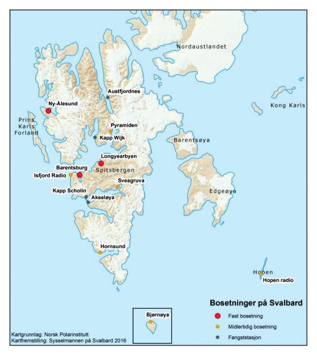 2. Introduksjon til virksomheten og hovedtall Årsrapporten 2016 for Sysselmannen på Svalbard er utformet på grunnlag av målsettingene som er gitt i St.prp. nr.