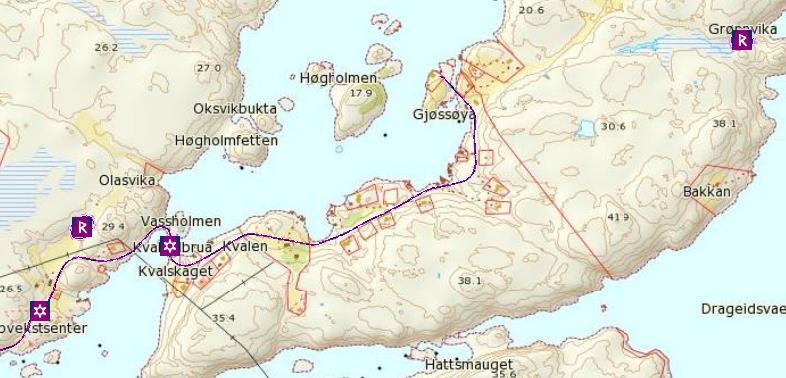 reguleringsplanen på Gjøssøya ikke har vesentlig betydning for disse artenes eksistens og tilhørende rødliste-status. Området hadde opprinnelig en fastboende befolkning frem til 1960-tallet.