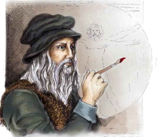 Oppgave 5 (4 poeng) I nærheten av Firenze ble kunstneren og vitenskapsmannen Leonardo da Vinci født.