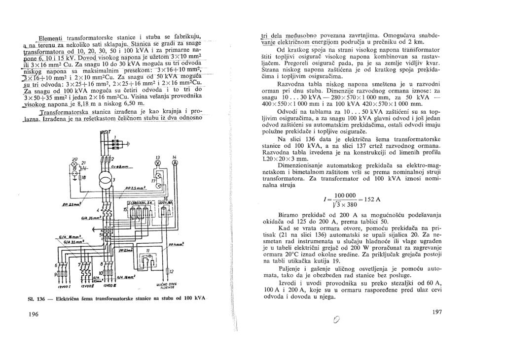 Elementi transformatorske stanice i stuba se fabrikuju, '1_J,a'ierenuzit nekoliko sati sklapaju,stanica se gradi za snage transformatora od 10, 20, 30, 50 i 100 kva i za primarne na J.lone-L1Q3kV.