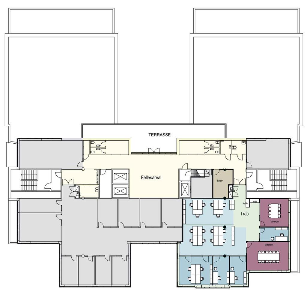 ETASJE BADEHUSGATA 37 LEDIGE KONTORAREALER L1 15,4 m2 BTA L2 32,9 m2 BTA L3 L4 12,7 m2 BTA L10 L11