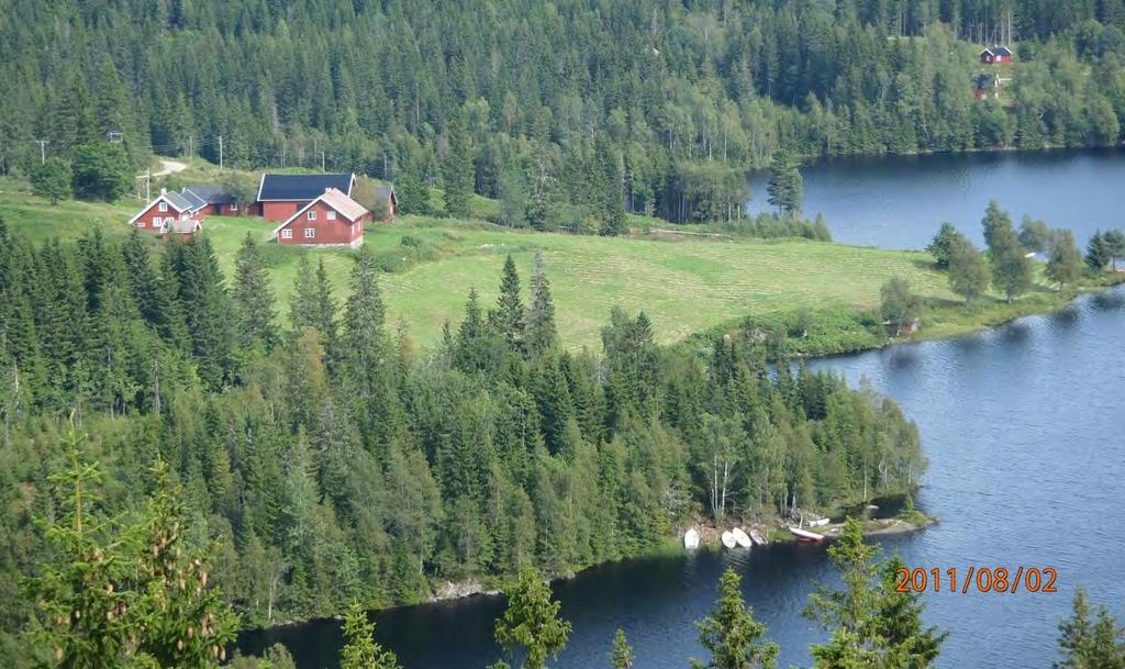 Utsikt fra Kjerringberget østover mot