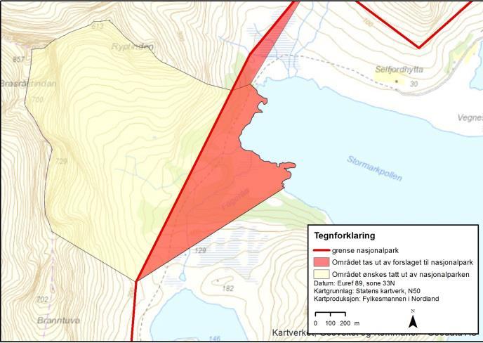 Fageråa (Flakstad) Det er kommet innspill om å ta ut Fageråa grunnet begrenset plass til fremtidig bebyggelse. Grensa foreslås lagt til toppene rundt Fageråa.