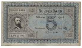 Sedler 5 5 kroner 1899. E0157603. Quale. SSS.