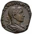 Antikke mynter 819 820 819 PHILIP I 244-249, antoninian, Roma 248 e.kr. R: Hjort stående mot høyre S.