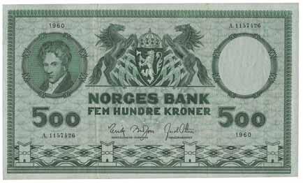 Sedler 44 1000 kroner 1974.