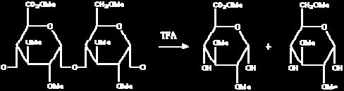 Figur 5-9: Hydrolyse av metylerte polysakkarider med TFA (Inngjerdingen, 2000) Utstyr Varmeenhet til tørking under nitrogengass Oppsett til tørking med nitrogengass Brand Transferpettor 50-100 μl
