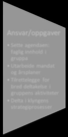 agendaen: faglig innhold i gruppa