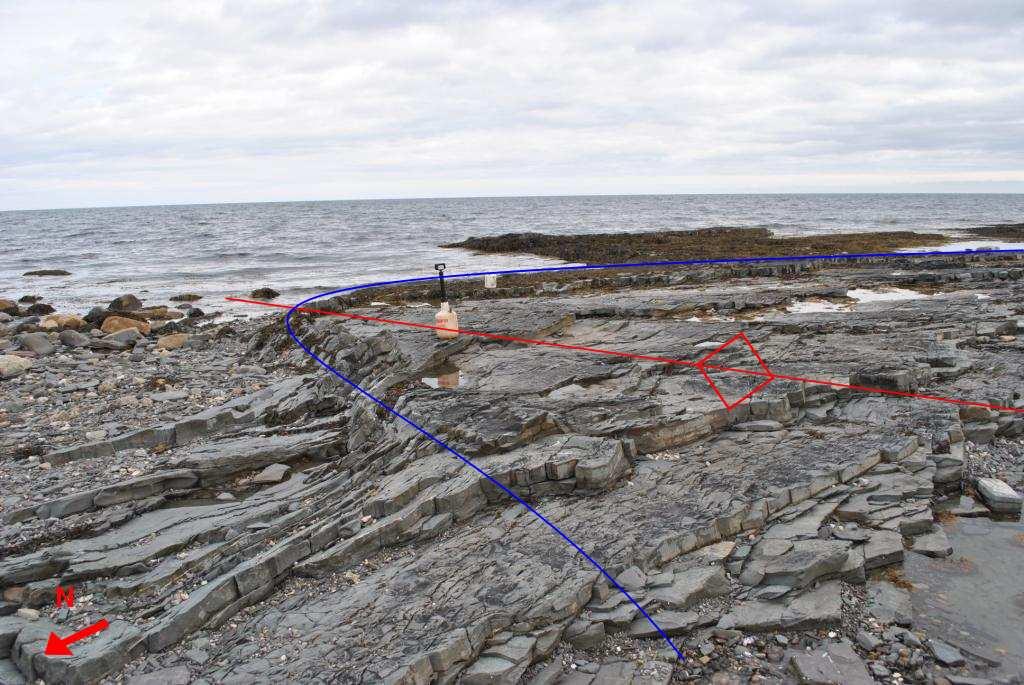 Kapittel 2 - Geologisk og tektonisk rammeverk formasjonen ligg ulendt til, det vil seie langt frå bilveg og vatn til kjøling av bor. Lokalitet 10 er som sagt unntaket.