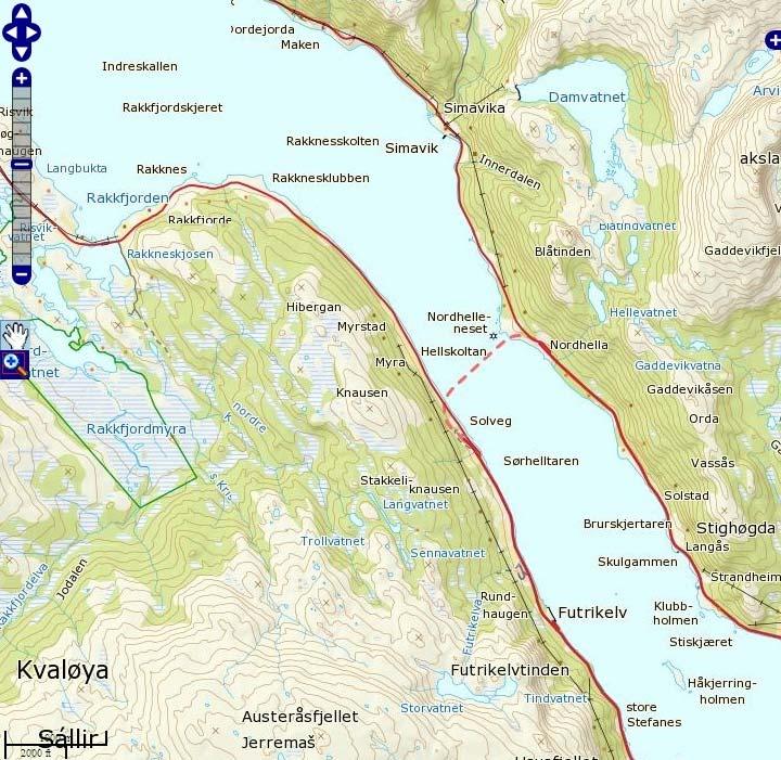 RISIKOANALYSE KVALSUNDTUNNELEN 10 3. BESKRIVELSE AV ANALYSEOBJEKTET 3.1 Tunnelen Kvalsundtunnelen er en eksisterende tunnel på Rv863 i Tromsø kommune.