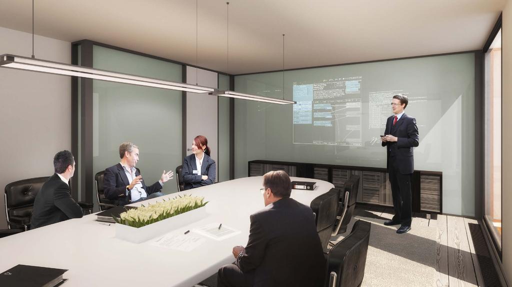 Ved tilpasning av bygget kan møteromsenter oppgraderes etter leietakers