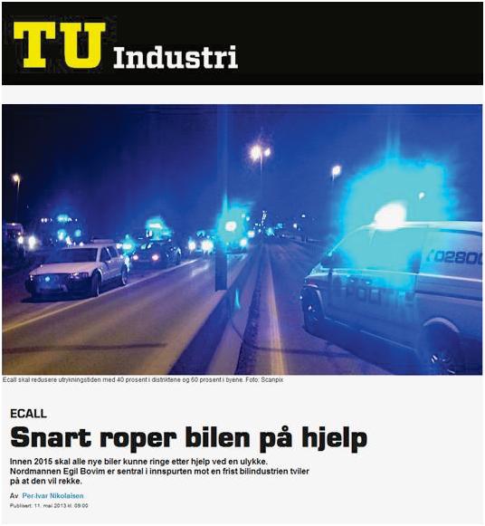 Faksimile fra oppslag i Teknisk ukeblad (11.05.