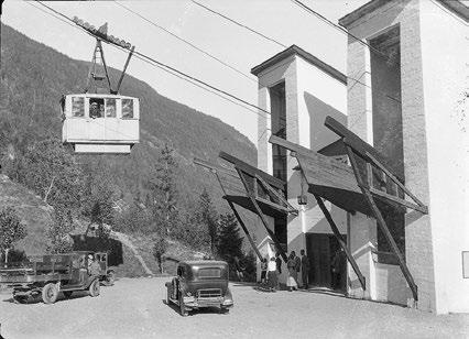 13.2 Krossobanen Krossobanen på 1930-tallet og i dag. Foto til venstre: Norsk Industriarbeidermuseum. Foto til høyre: Hans-Dieter Fleger. Oppført: 1927. Arkitekt: Adolf Bleichert AG.