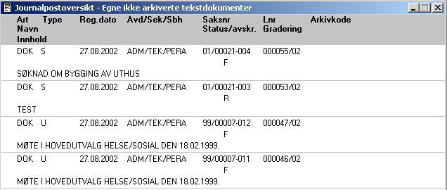 Kapittel 4: Lage tekstdokumenter 127 Informasjon om enkeltdokumenter får du på følgende måte: 1.