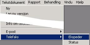Kapittel 4: Lage tekstdokumenter 133 4. Dialogboksen Send telefaks vises:. 6.