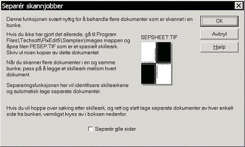 Vedlegg C: Modul for skanning 271 5. Lag en ny journalpostregistrering for det innskannede dokumentet. 6. Velg malen TIF på fanekortet Om tekstdokument og deretter kommandoen Tekstdokument/Ny.