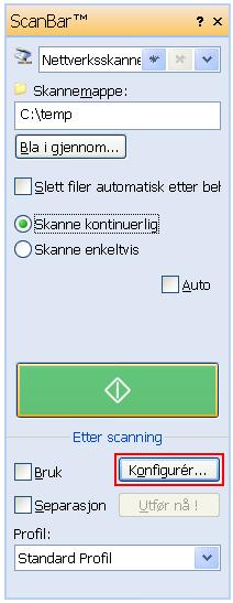 280 Vedlegg C: Modul for skanning ScanBar skal