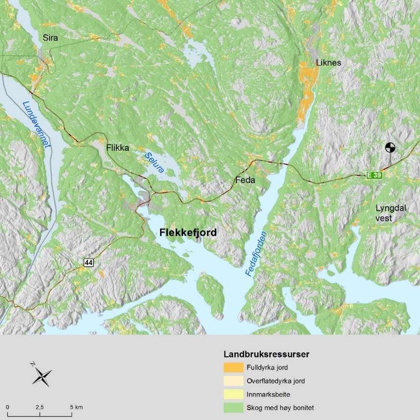 3.8 Naturressurser Kartene i dette kapitelet gir et overordnet bilde av naturressursene i området.