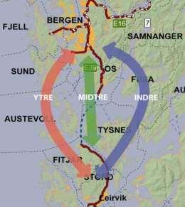 KVU E39 Aksdal - Bergen Ytre, midtre eller indre linje?