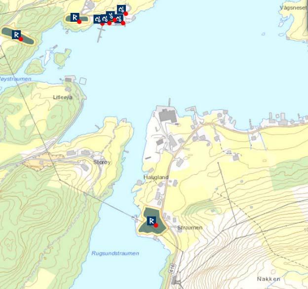 3.5 Delstrekning 5 Sørdalen Naveosen I delstrekning 5 er det to hovudalternativ for kryssing av Nordfjorden, ytre alternativ(raud linje) og indre alternativ(grøn linje).