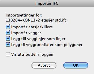 HamboHus Technical Note Nr 14: IFC Import HamboHus 7.0.1 15. feb 2013 A. Cordray Dette skrivet beskriver import av IFC-filer. Det beskriver hva som kan importeres og hvordan sette opp importen.