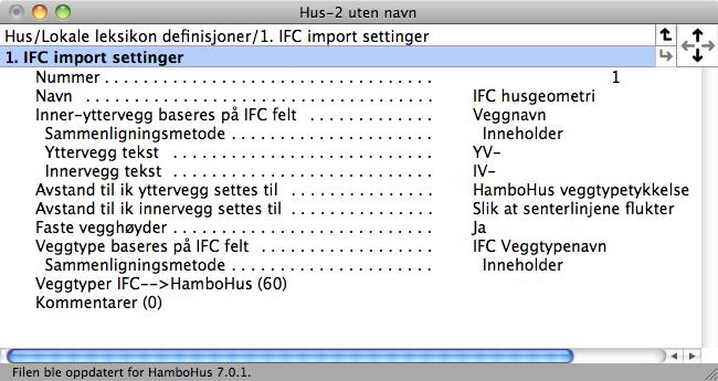 Søyle ifccolumn importeres om en søyle. Hver søyle importeres som en egen Drager og søyler, der drageren får en retning beregnet fra søylen. Materialet for drageren settes til medtas ikke.