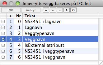 Yttervegg eller innervegg Den viktigste settingen å få riktig er om en vegg blir ytter- eller innervegg. Avgjørelsen om ytter- eller innerveg kan baseres på flere kriterier.