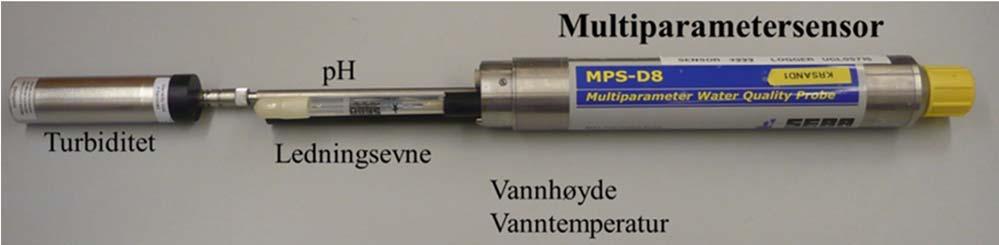 Figur 2: Multiparametersensor for automatisk overvåking av vannkvalitet. På stasjonene utføres det automatiske målinger med MPS hvert 30.